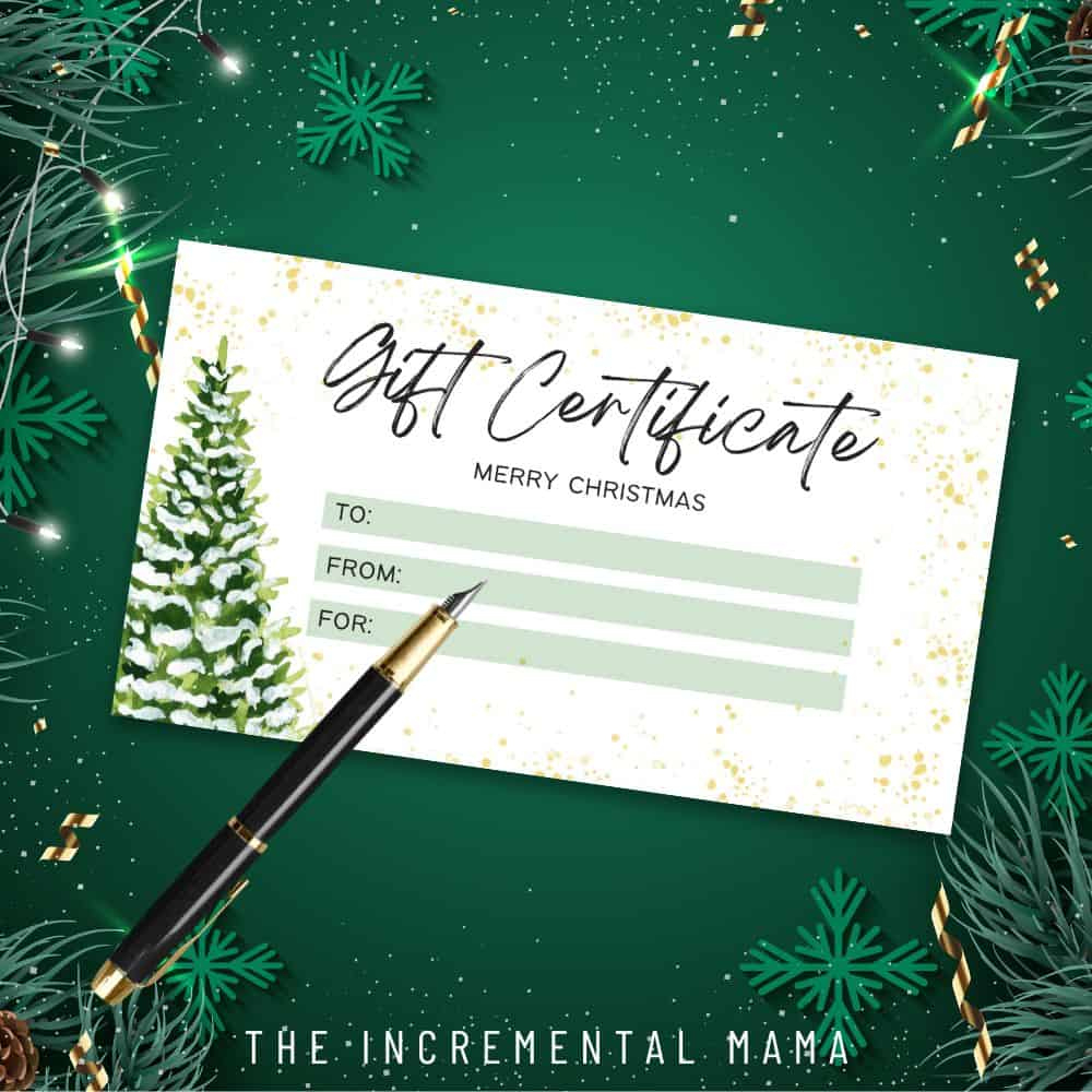 6 Free Printable Gift Certificate Templates For Christmas - The regarding Printable Christmas Gift Certificate