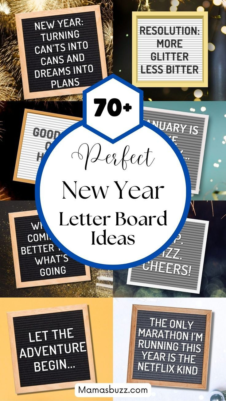 70+ Funny New Year Letter Board Quotes regarding Funny New Years Letter Board Quotes