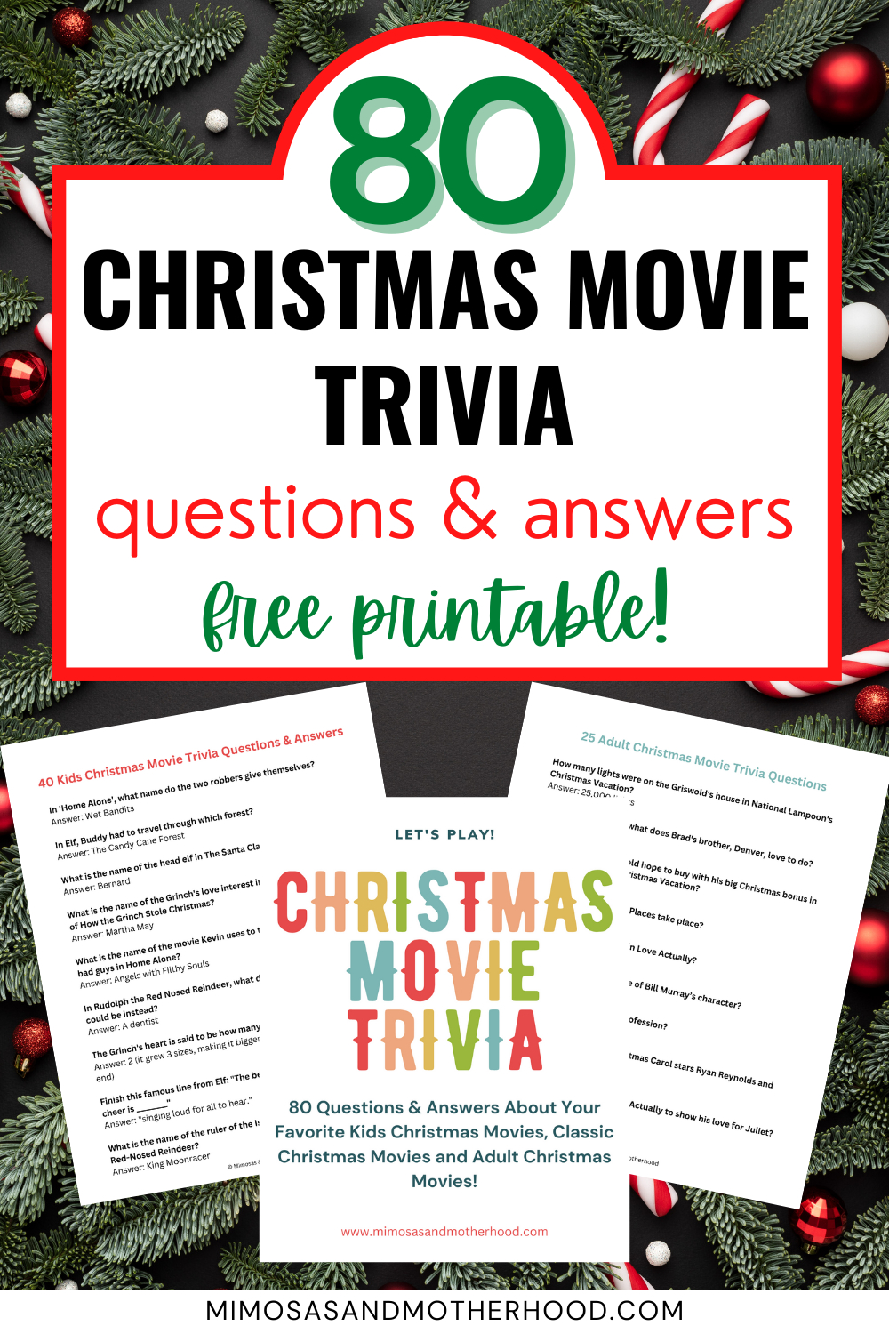 80 Christmas Movie Trivia Questions And Answers {Free Printable with regard to Christmas Movie Trivia Free Printable