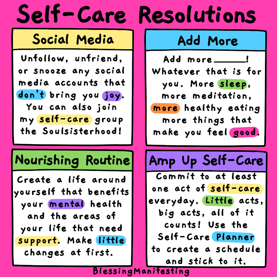 9 Self-Care New Year&amp;#039;S Resolutions | Self-Love Rainbow in New Year Self Care Quotes