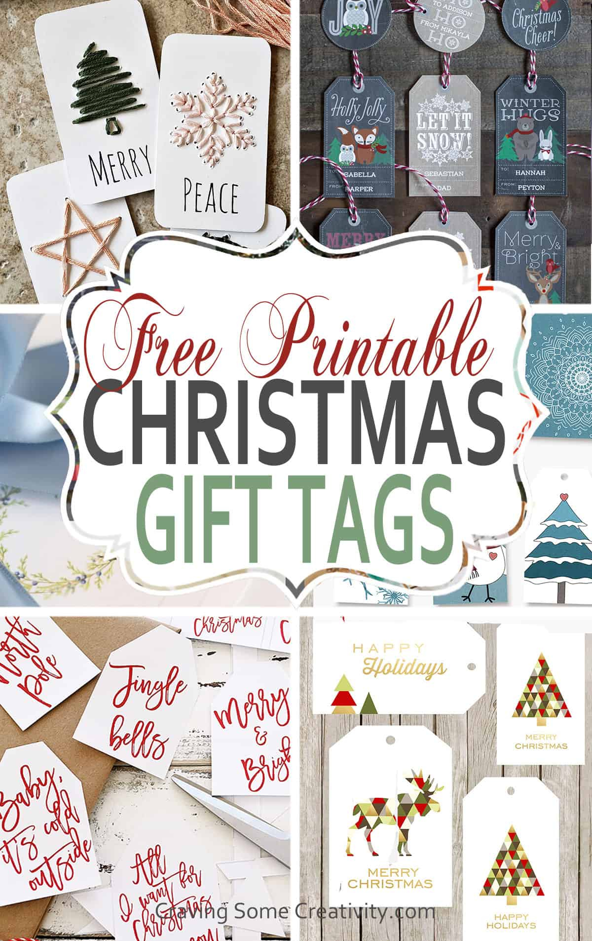 90+ Free Printable Rustic Christmas Tags For Gifts • Craving Some with regard to Christmas Gift Tag Free Printable