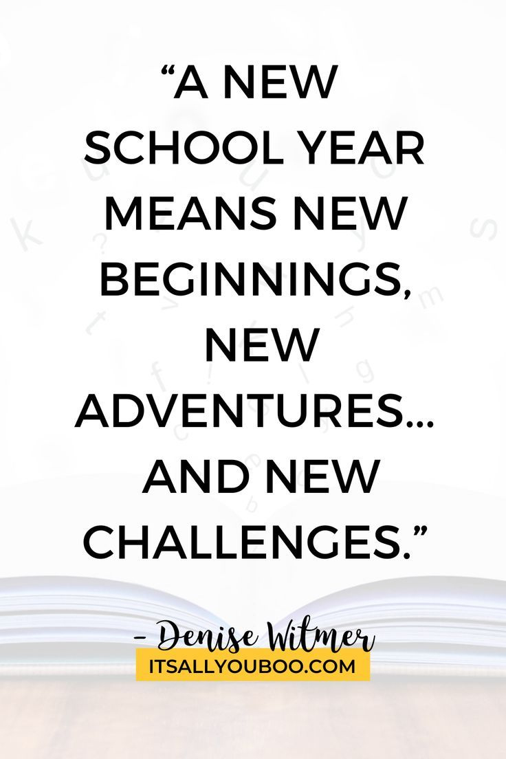 A New School Year Is Your New Beginning inside New School Year Quotes
