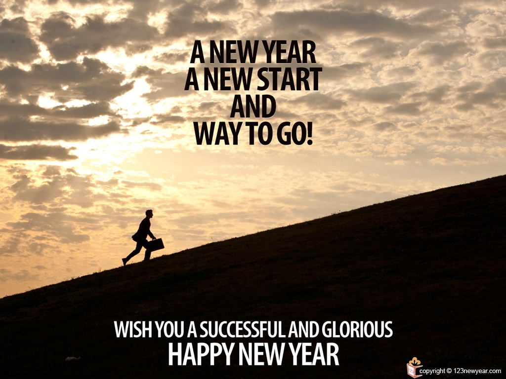 A New Year, A New Start And Way To Go! Wish You A Successful And for New Year Success Quotes