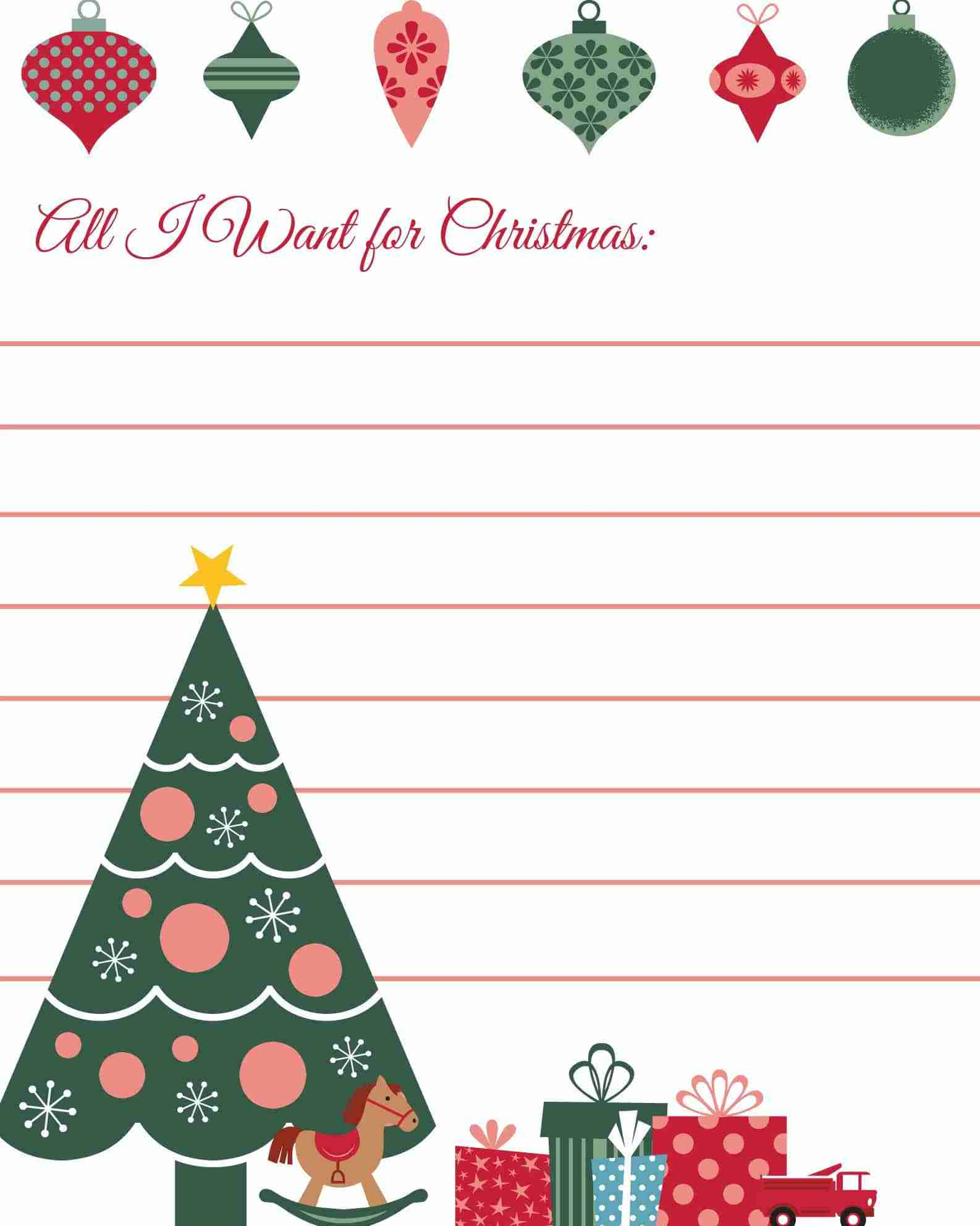 All I Want For Christmas Printable Wish List - Daily Dish Magazine pertaining to All I Want For Christmas Printable