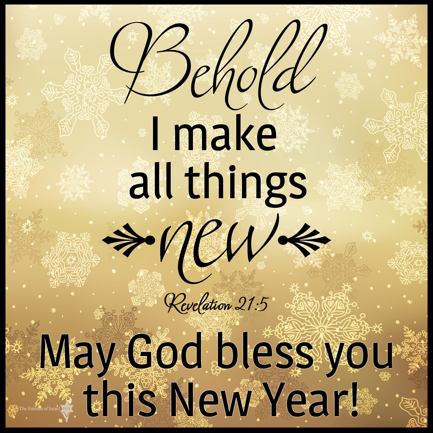 All Things New (Rev. 21:5) - The Friends Of Israel Gospel Ministry inside Jesus New Year Quotes
