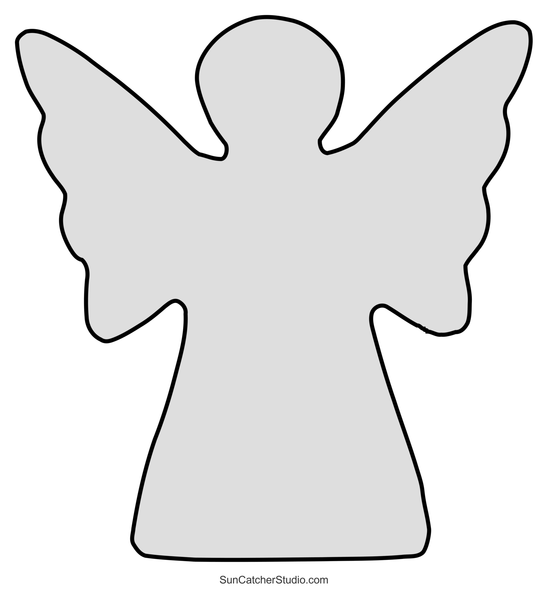 Angel Templates And Stencils (Free Printable Patterns) – Free pertaining to Christmas Angel Pattern Printable