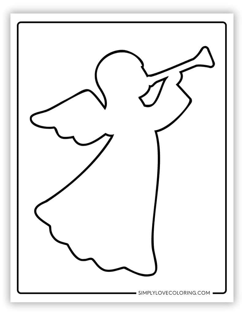 Angel Templates (Free Pdf Printables) - Simply Love Coloring within Christmas Angel Template Printable