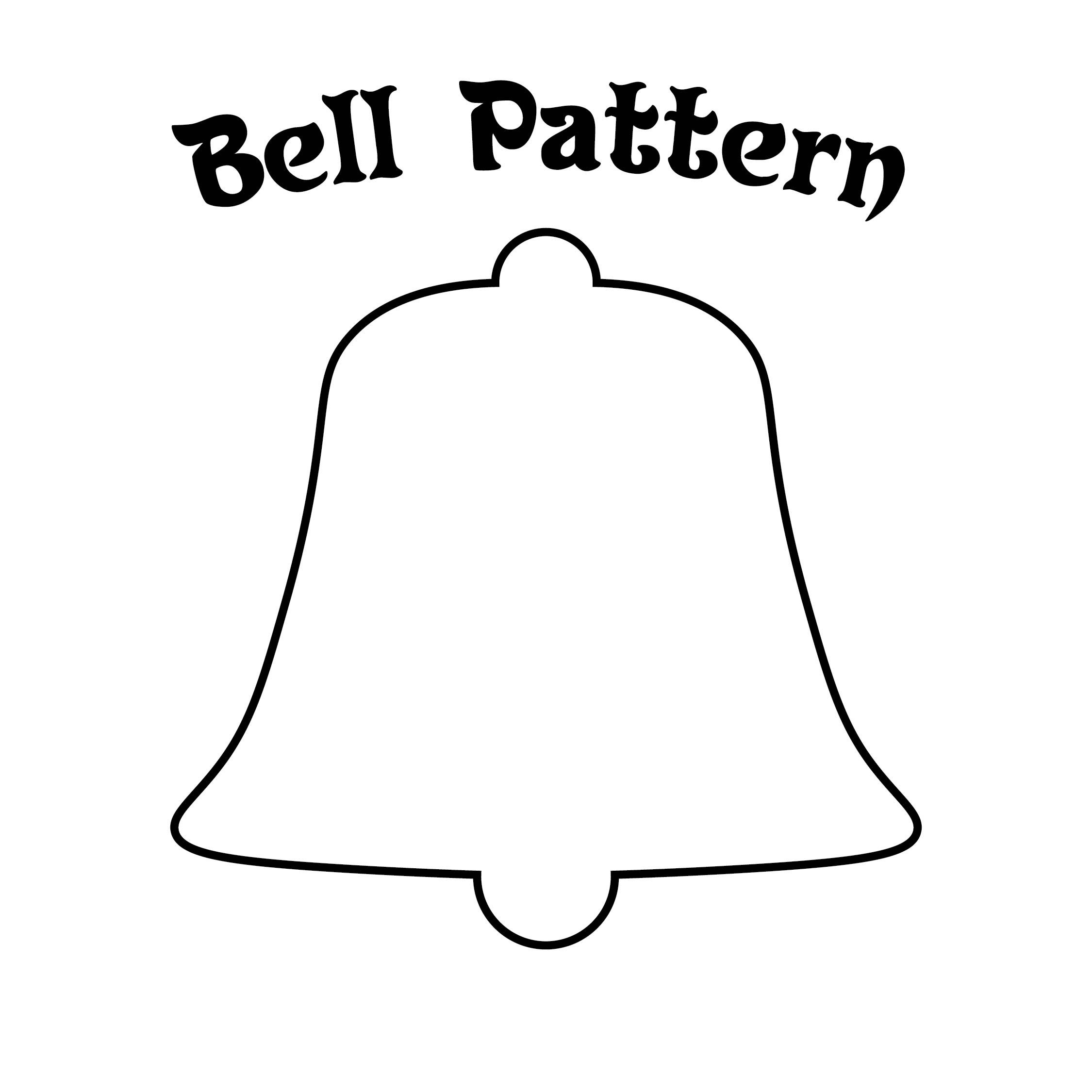 Bell Pattern Printable Black Friday Top Deals regarding Christmas Bell Pattern Printable