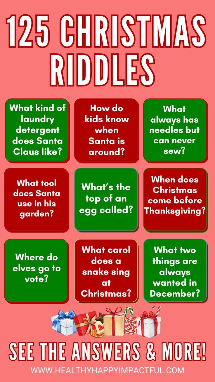 Best Christmas Riddles For Kids With Answers. Funny Free Riddles throughout Hard Christmas Riddles with Answers Printable