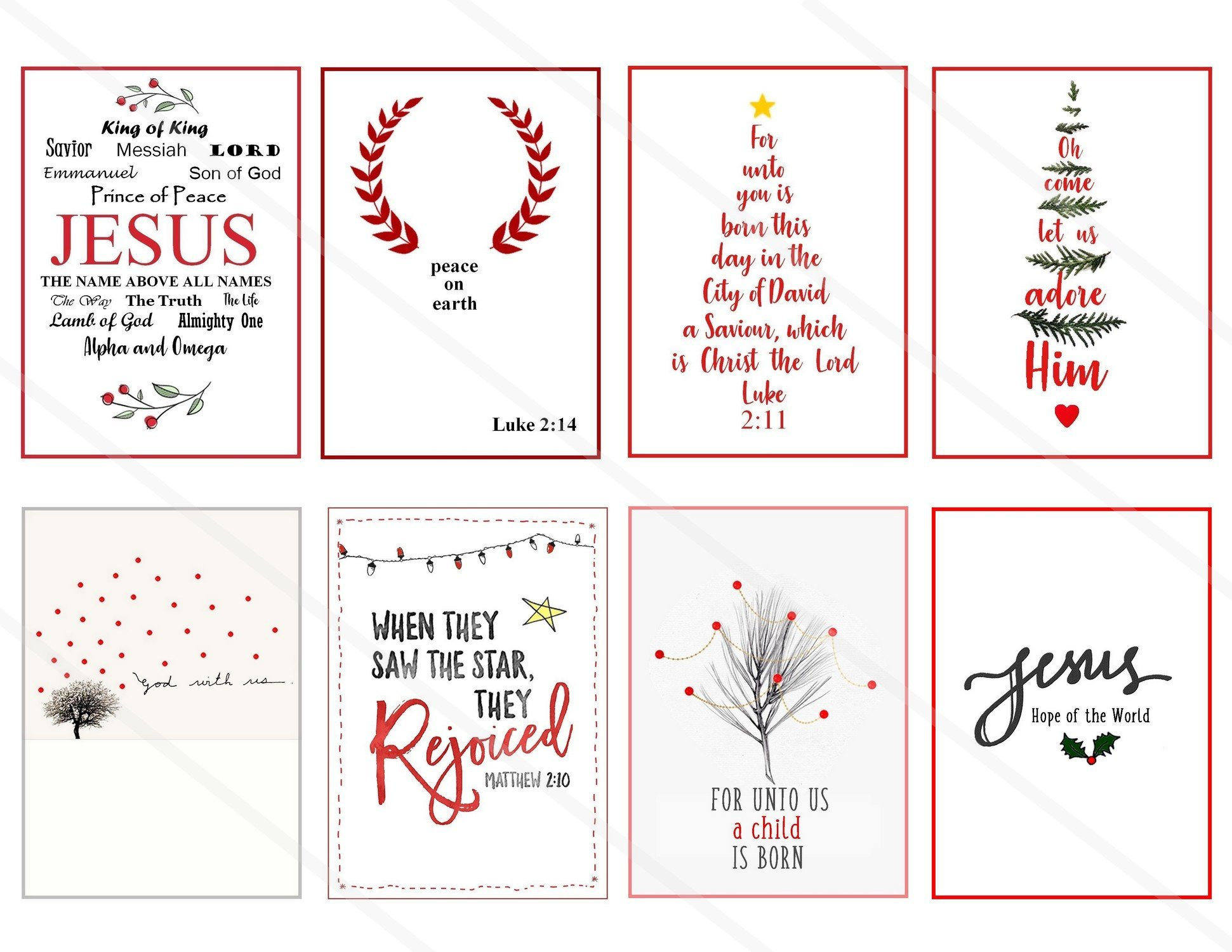 Chistmas Bible Verses Stickers Printable Download Scripture Art inside Christmas Card Verses Free Printable