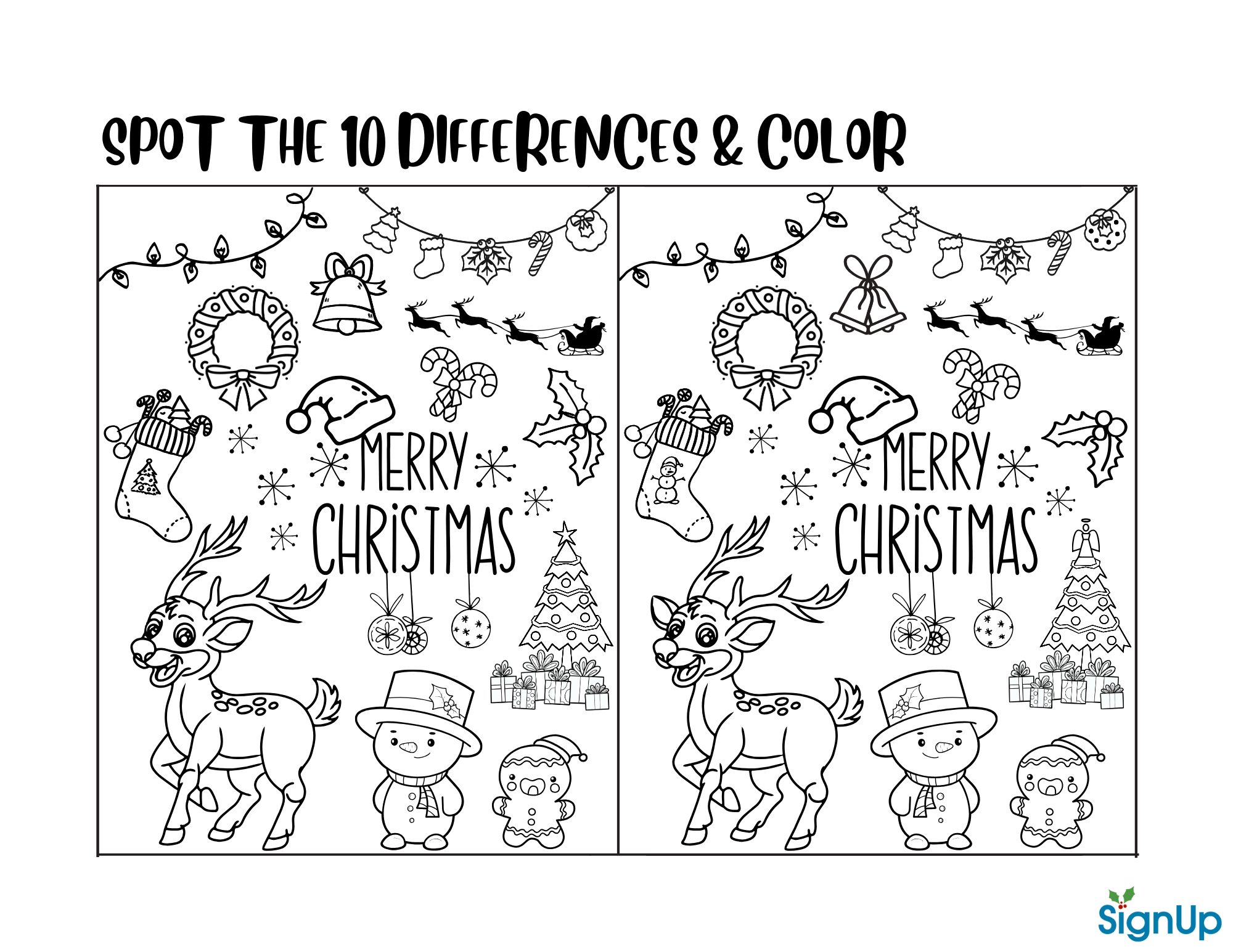Christmas Activity Sheets &amp;amp; Coloring Pages | Signup with Christmas Activities Free Printable