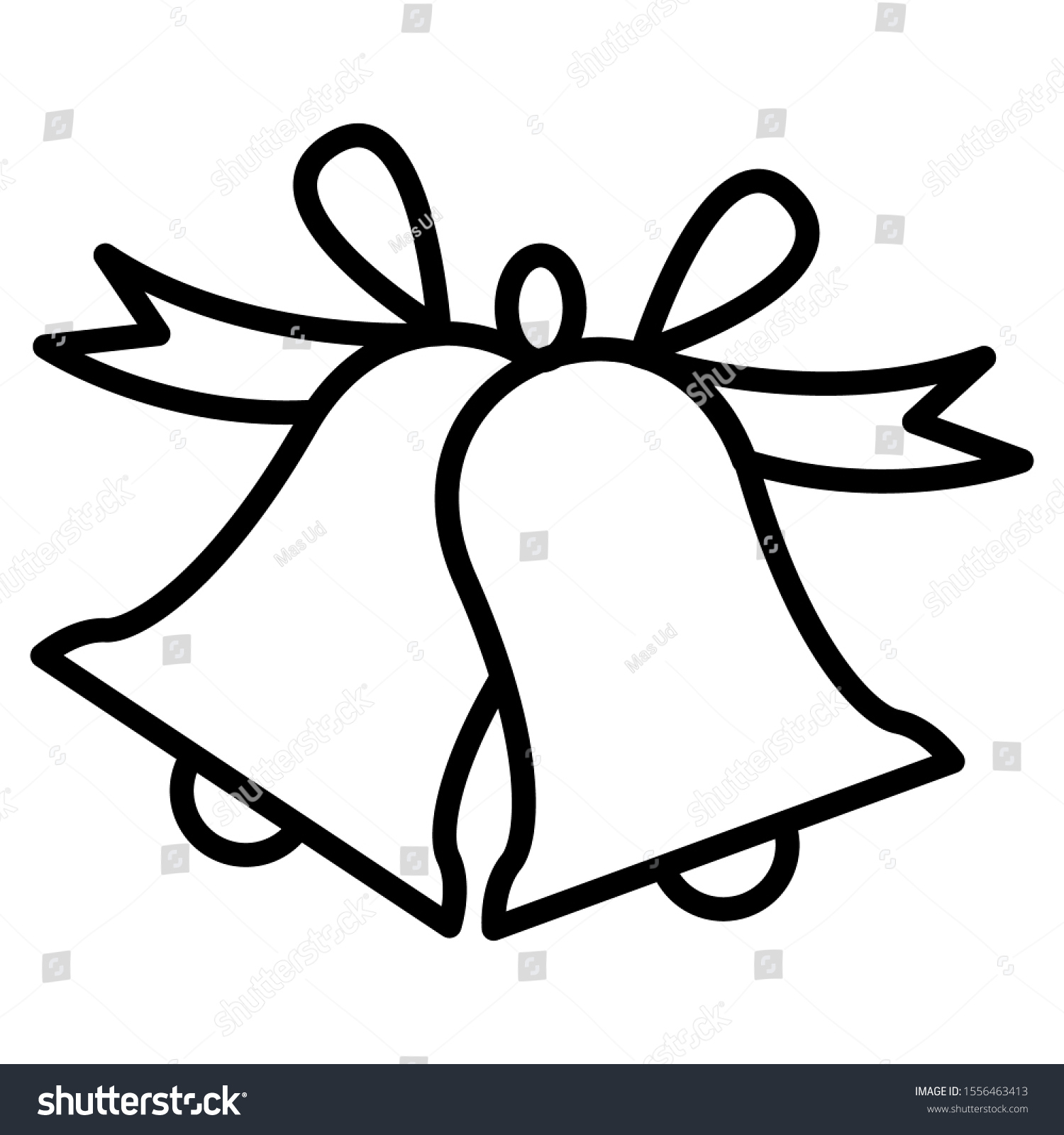 Christmas Bell Icon Vector Design Template Stock Vector (Royalty throughout Christmas Bell Pattern Printable