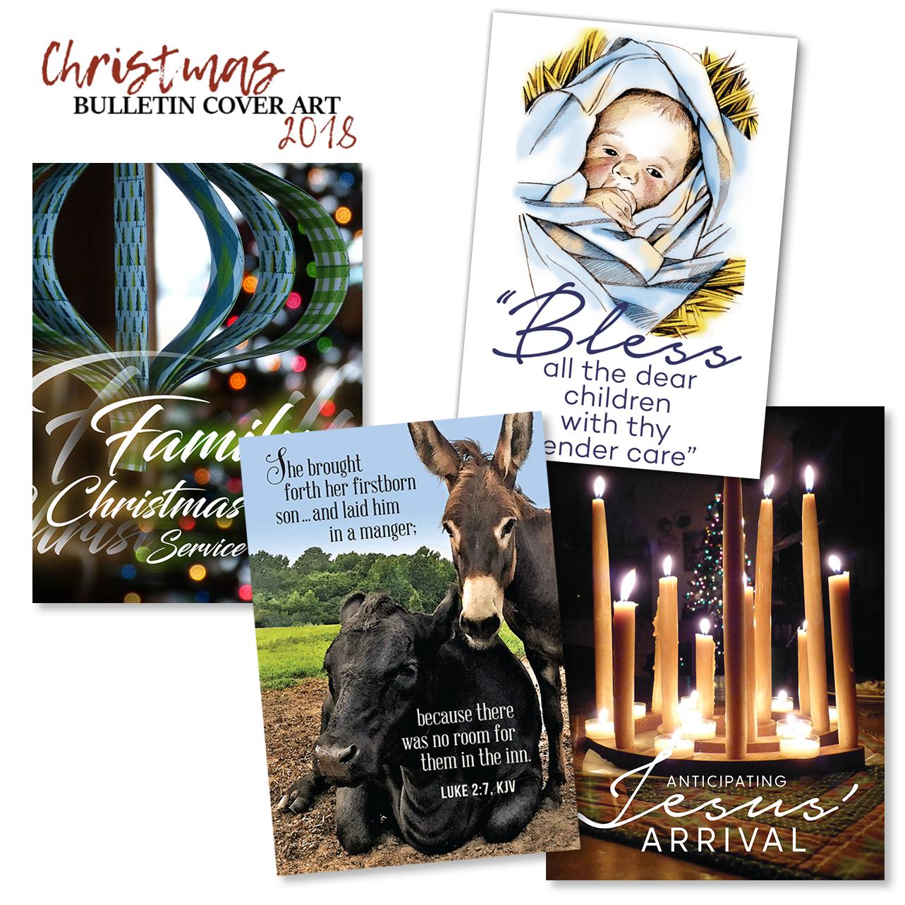 Christmas Bulletin Cover Art Collection 3 inside Free Printable Christmas Church Bulletin Covers