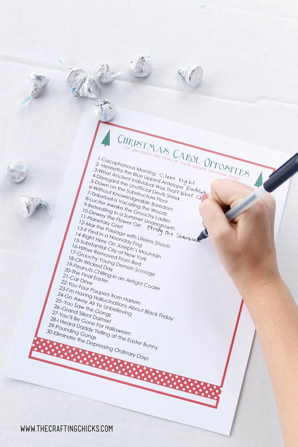 Christmas Carol Opposites Game in Christmas Carol Opposites Printable