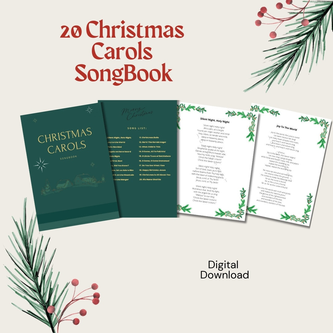 Christmas Carols Songbook, Christmas Songs, Christmas Songbook regarding Christmas Carol Songbook Printable
