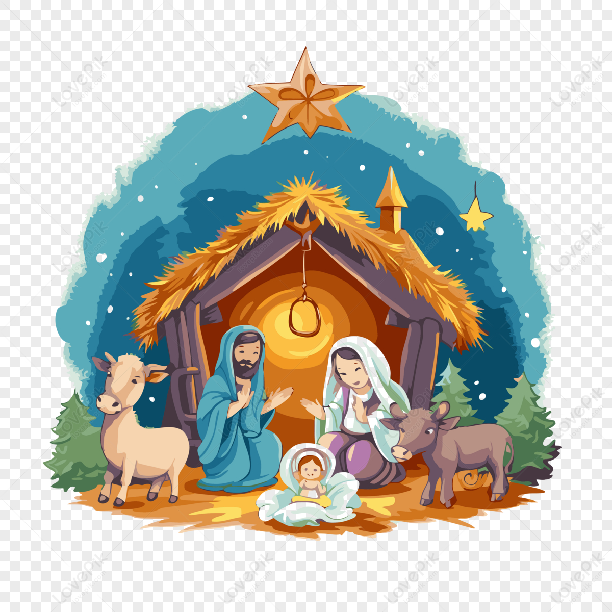 Christmas Clipart Png Images With Transparent Background | Free inside Religious Christmas Clipart Free Printable