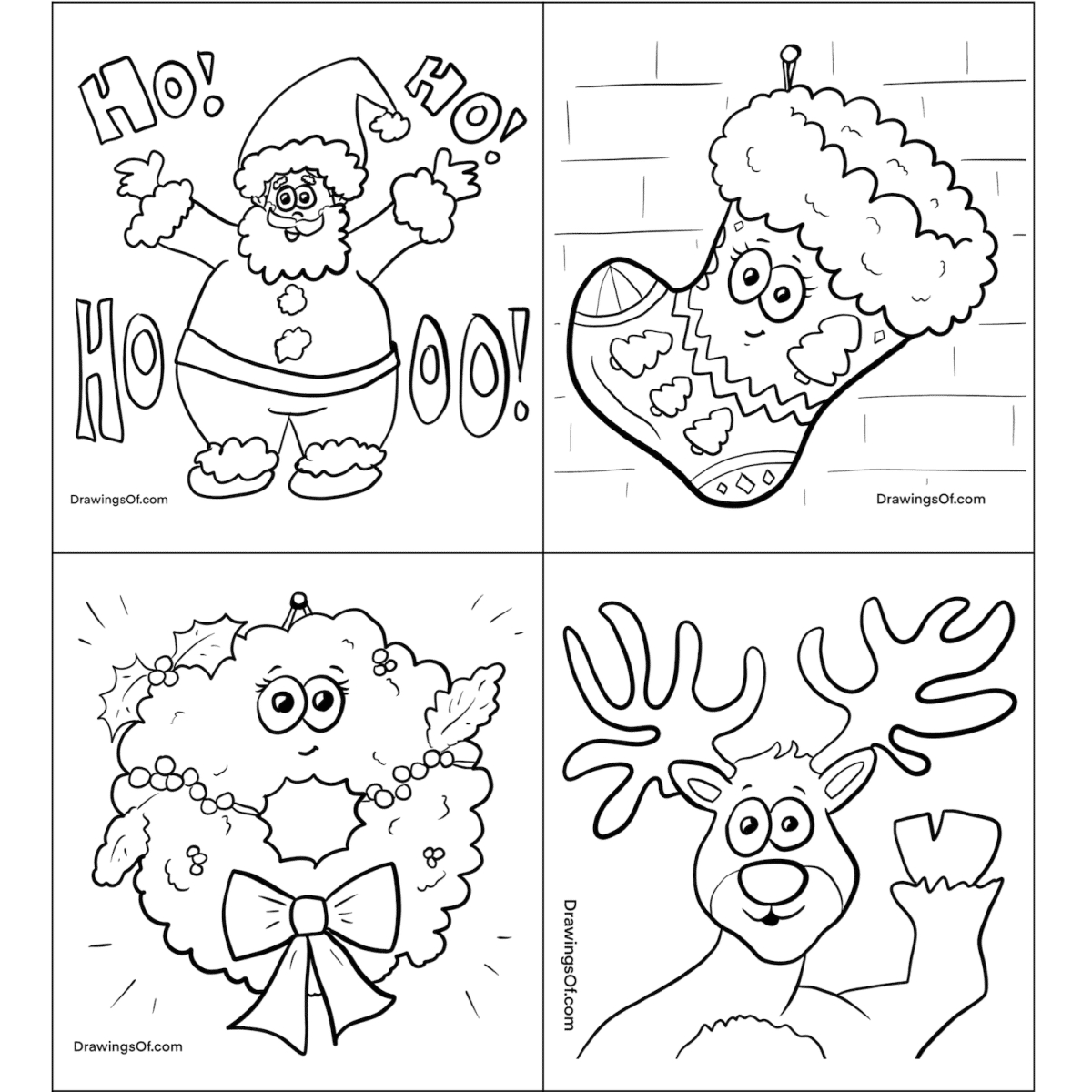 Christmas Coloring Pages: Free Printable Sheets - Drawings Of regarding Christmas Printable Color Sheets