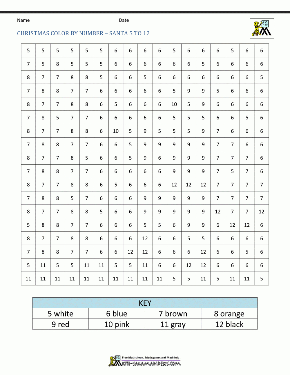Christmas Colornumber Sheets For Kids regarding Christmas Multiplication Color By Number Printable Worksheets Free