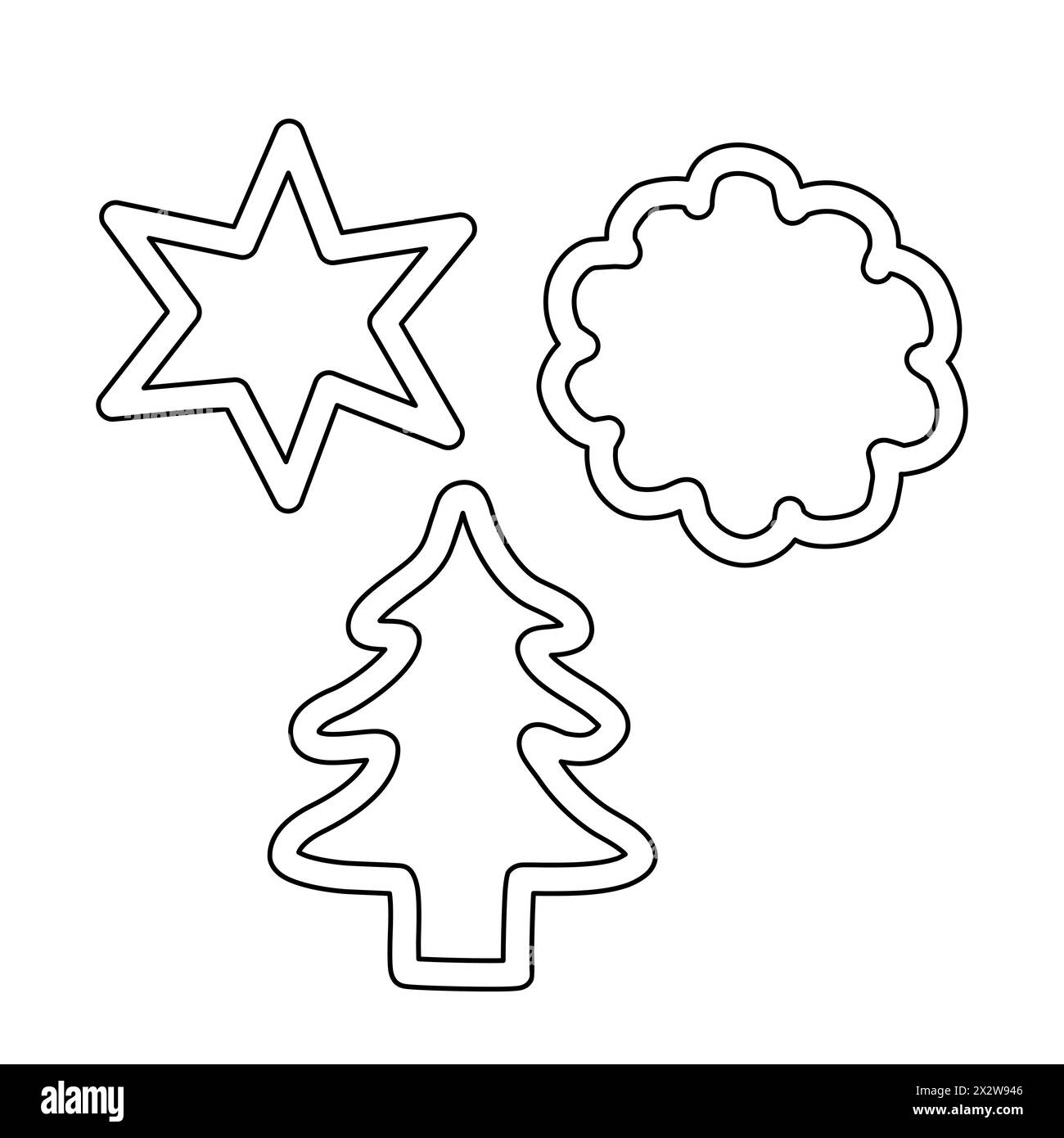 Christmas Cookie Round Stock Vector Images - Page 2 - Alamy inside Christmas Cookie Templates Printable
