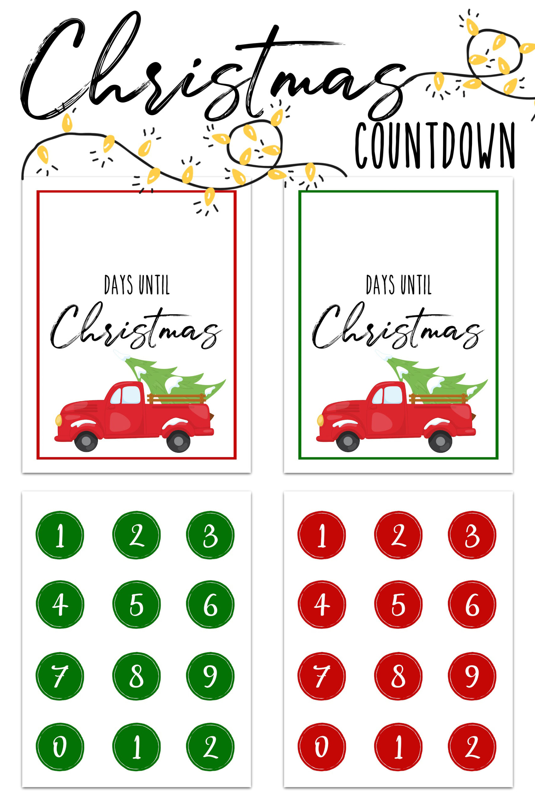 Christmas Countdown Free Printable - Extreme Couponing Mom with Free Printable Countdown Number Christmas Countdown