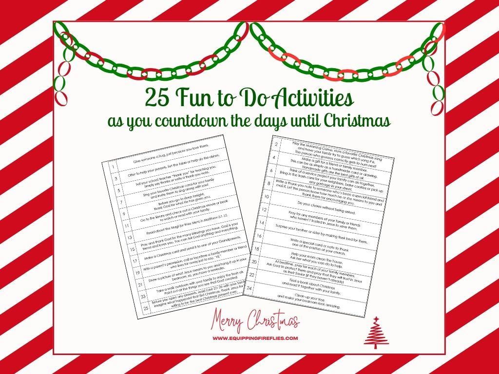 Christmas Countdown Paper Chain Printable Activity – Deeper Kidmin throughout Free Printable Christmas Chain Countdown