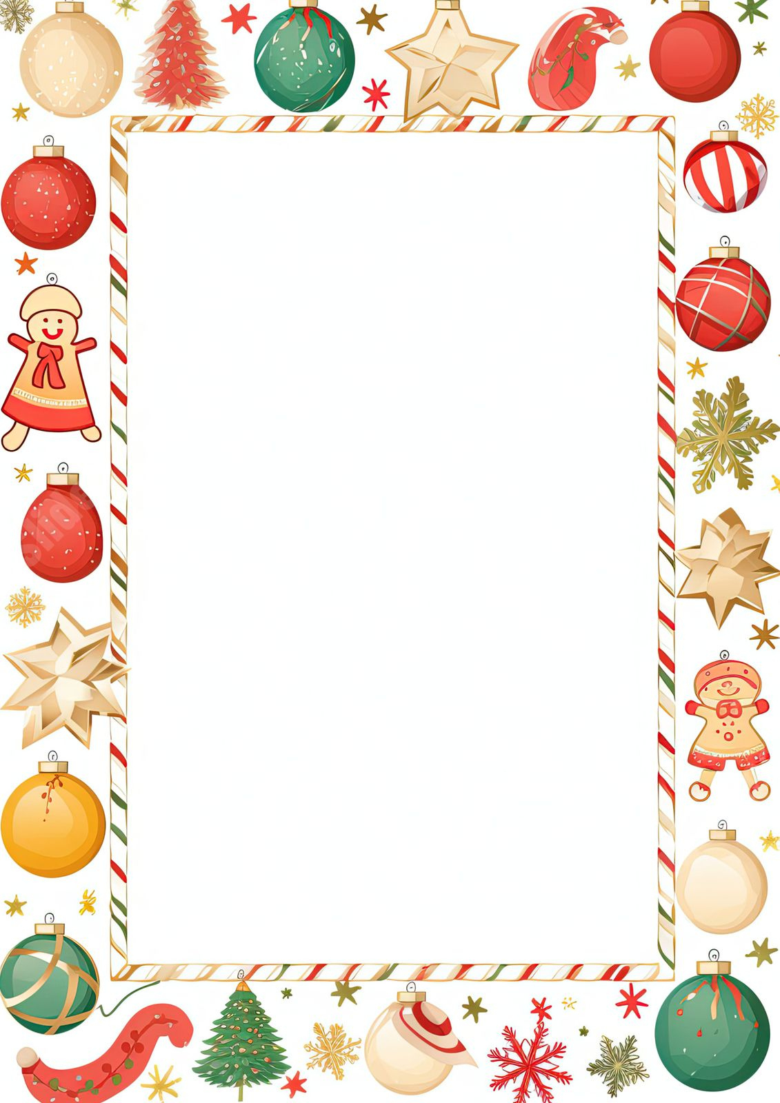Christmas Frame Blank Space Word Template And Google Docs For Free within Christmas Picture Frame Printable
