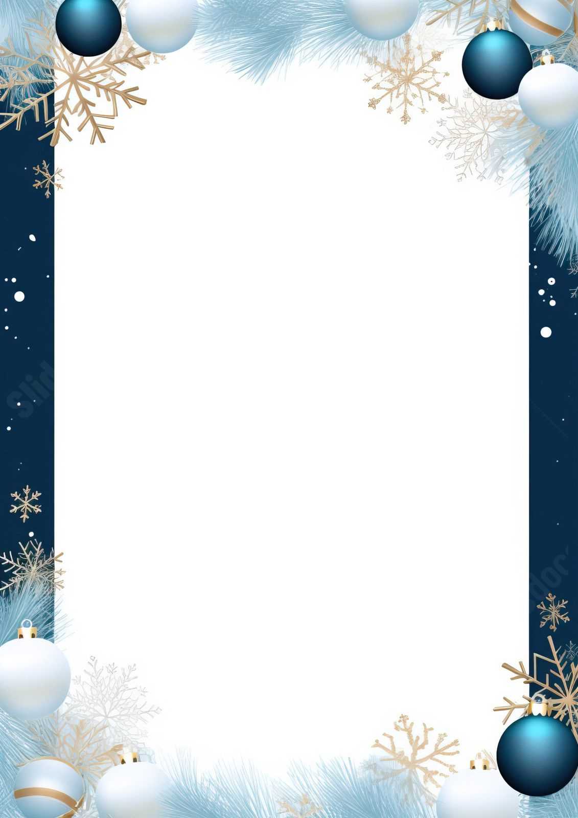 Christmas Frame Template Word Template And Google Docs For Free for Christmas Picture Frame Printable