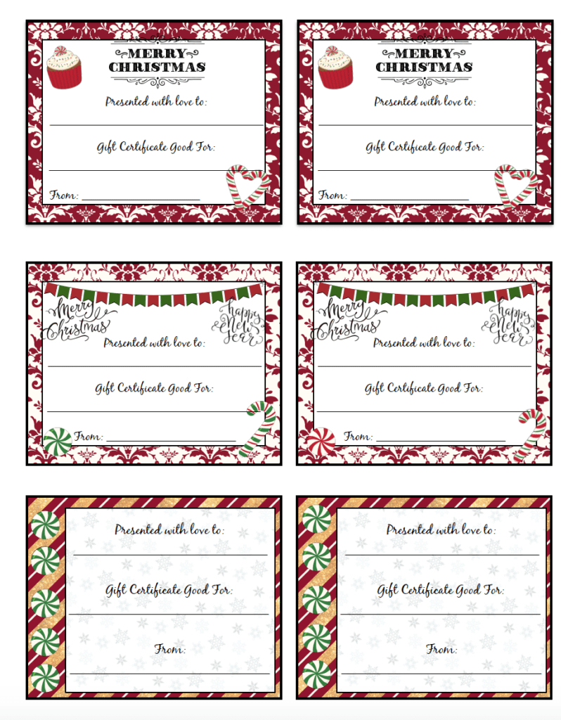 Christmas Gift Printable - Printable Party Favors intended for Free Printable Christmas Present Template