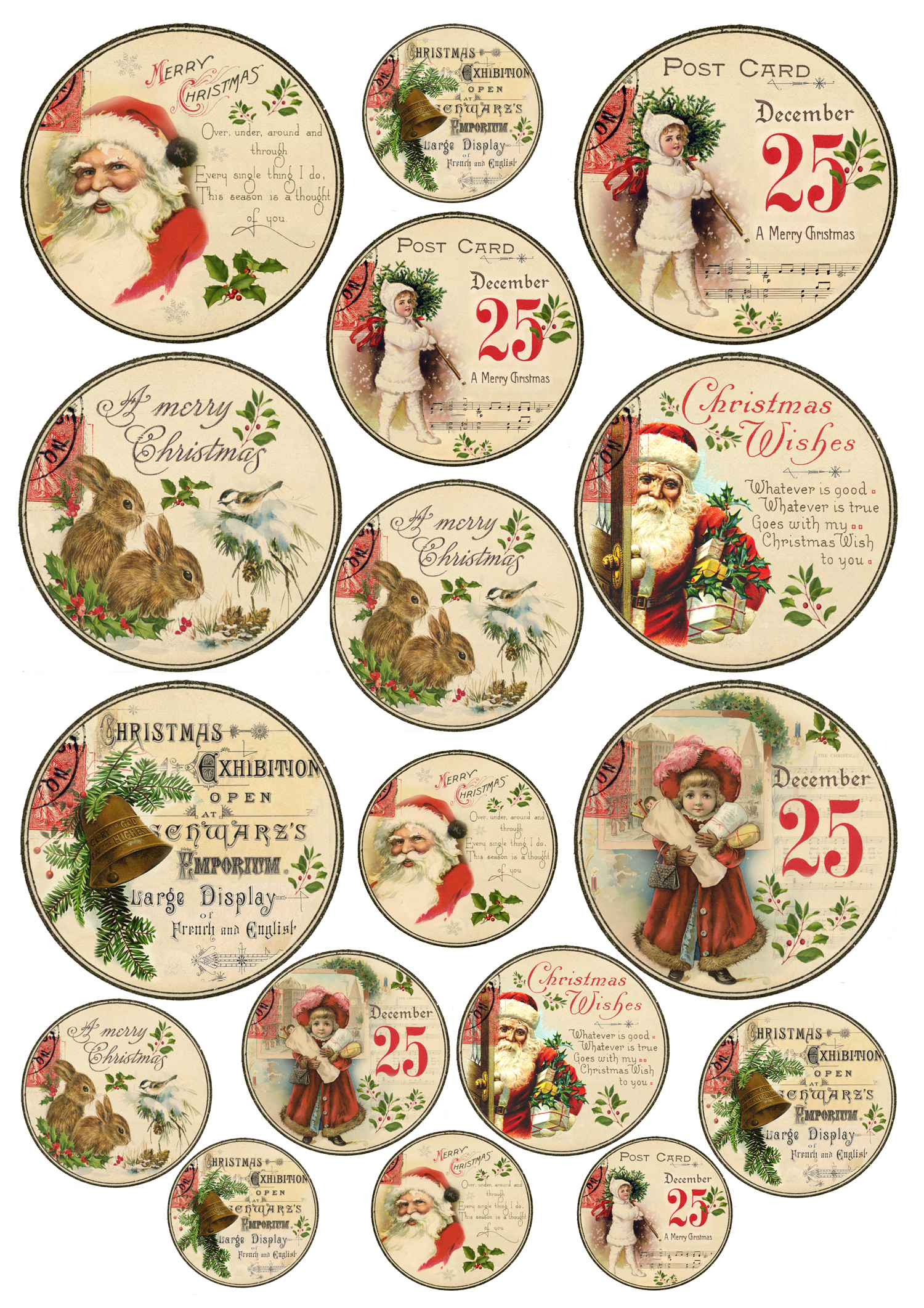 Christmas Gift Tags Printable! pertaining to Large Printable Christmas Gift Tags