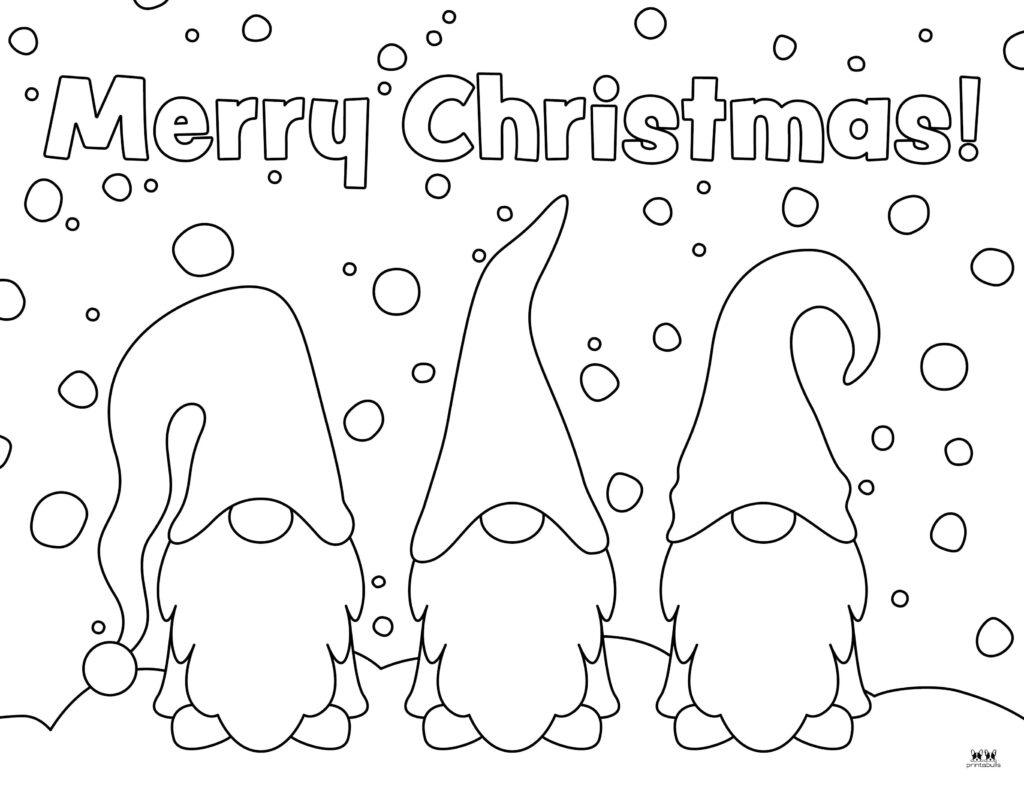 Christmas Gnome Coloring Pages - 25 Free Pages | Printabulls inside Christmas Gnome Template Free Printable