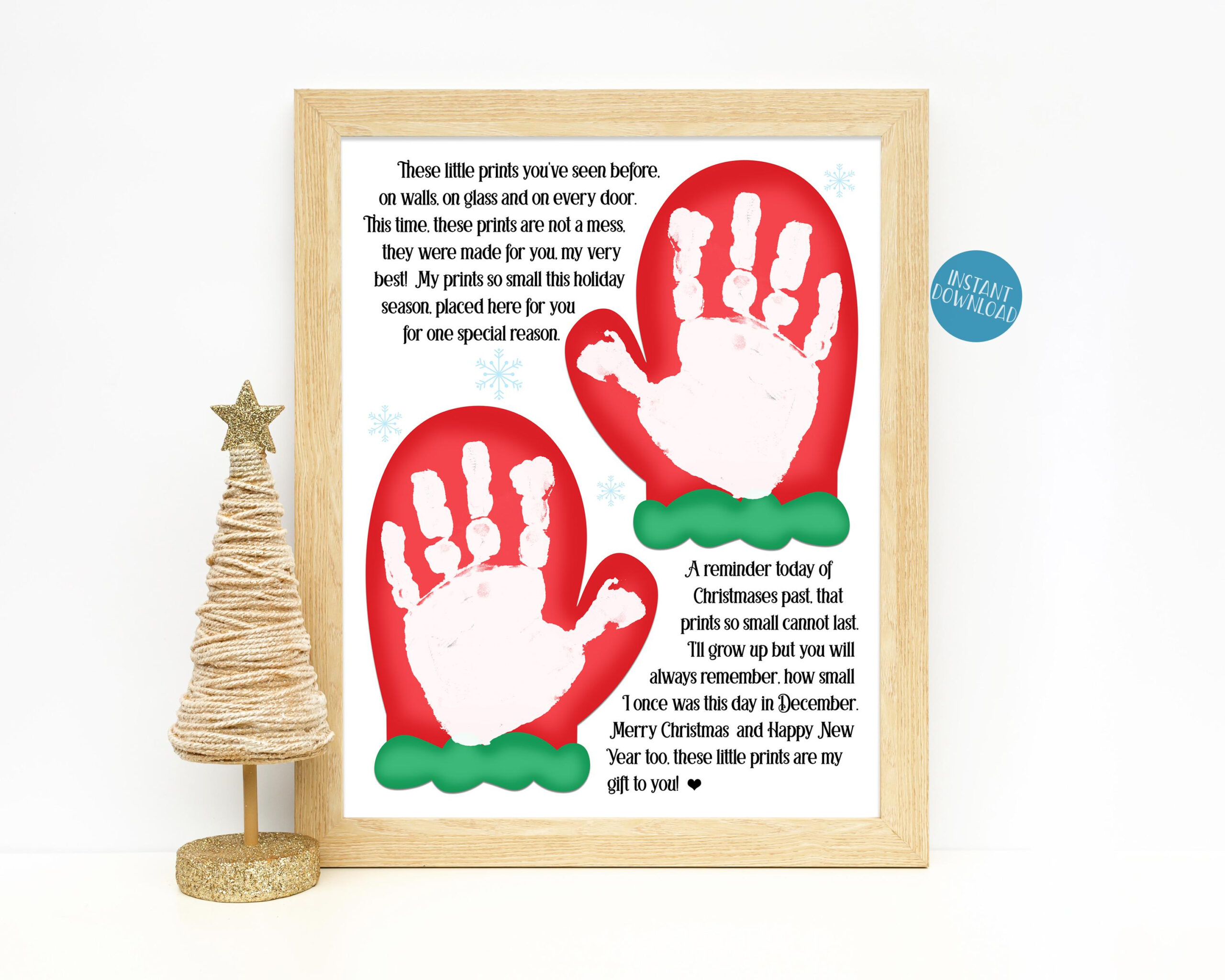 Christmas Handprint Poem, Handprint Art Project For Toddlers with regard to Christmas Handprint Poem Printable