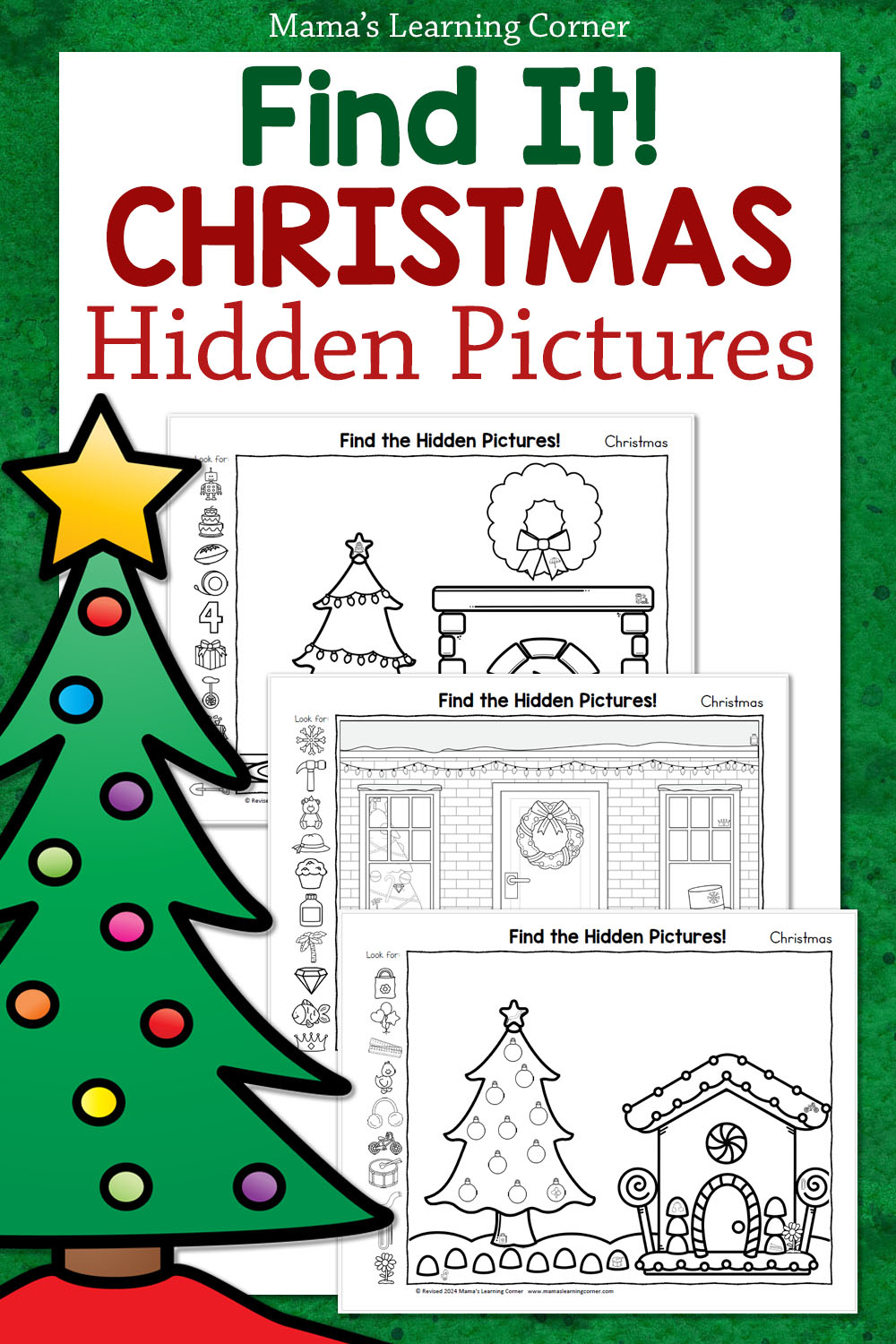 Christmas Hidden Picture Printables - Mamas Learning Corner inside Free Printable Hidden Pictures For Christmas