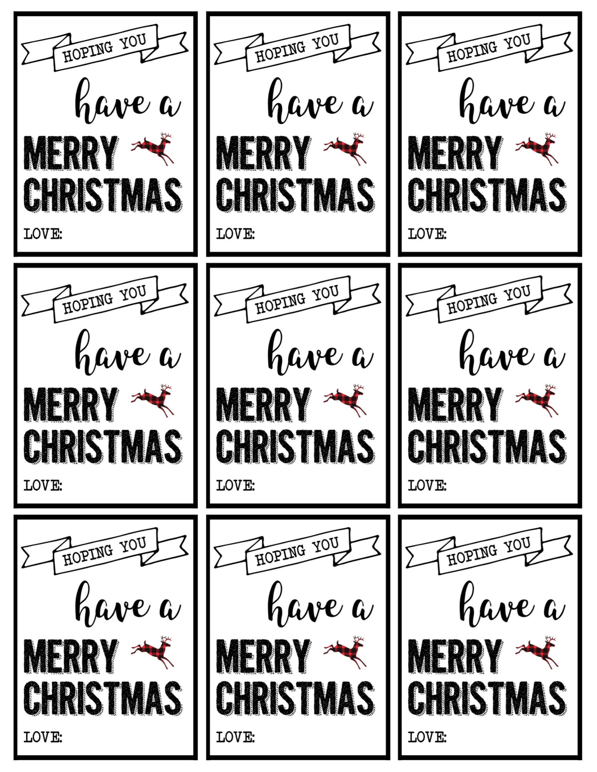 Christmas Labels Printable {Free Christmas Gift Tags Printable with regard to To and From Christmas Labels Printable