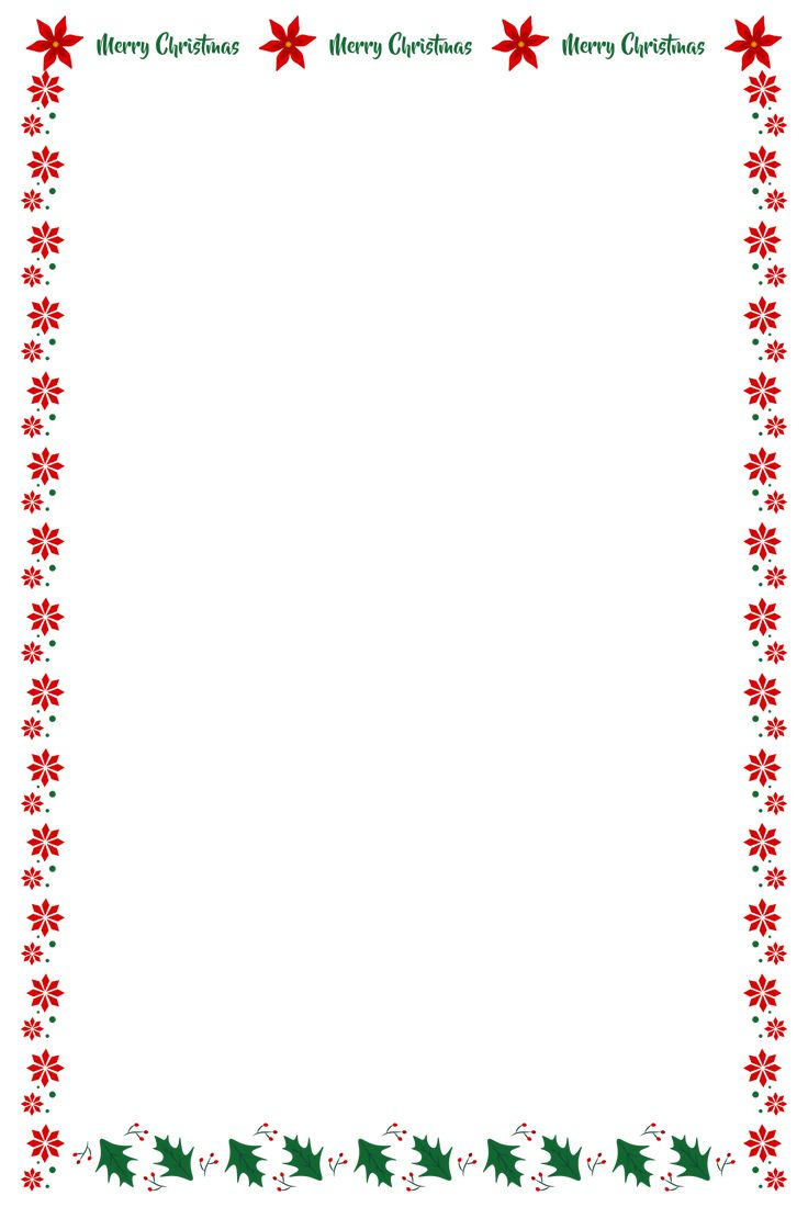 Christmas Letter Head - 14 Free Pdf Printables | Printablee with regard to Christmas Letter Paper Free Printable