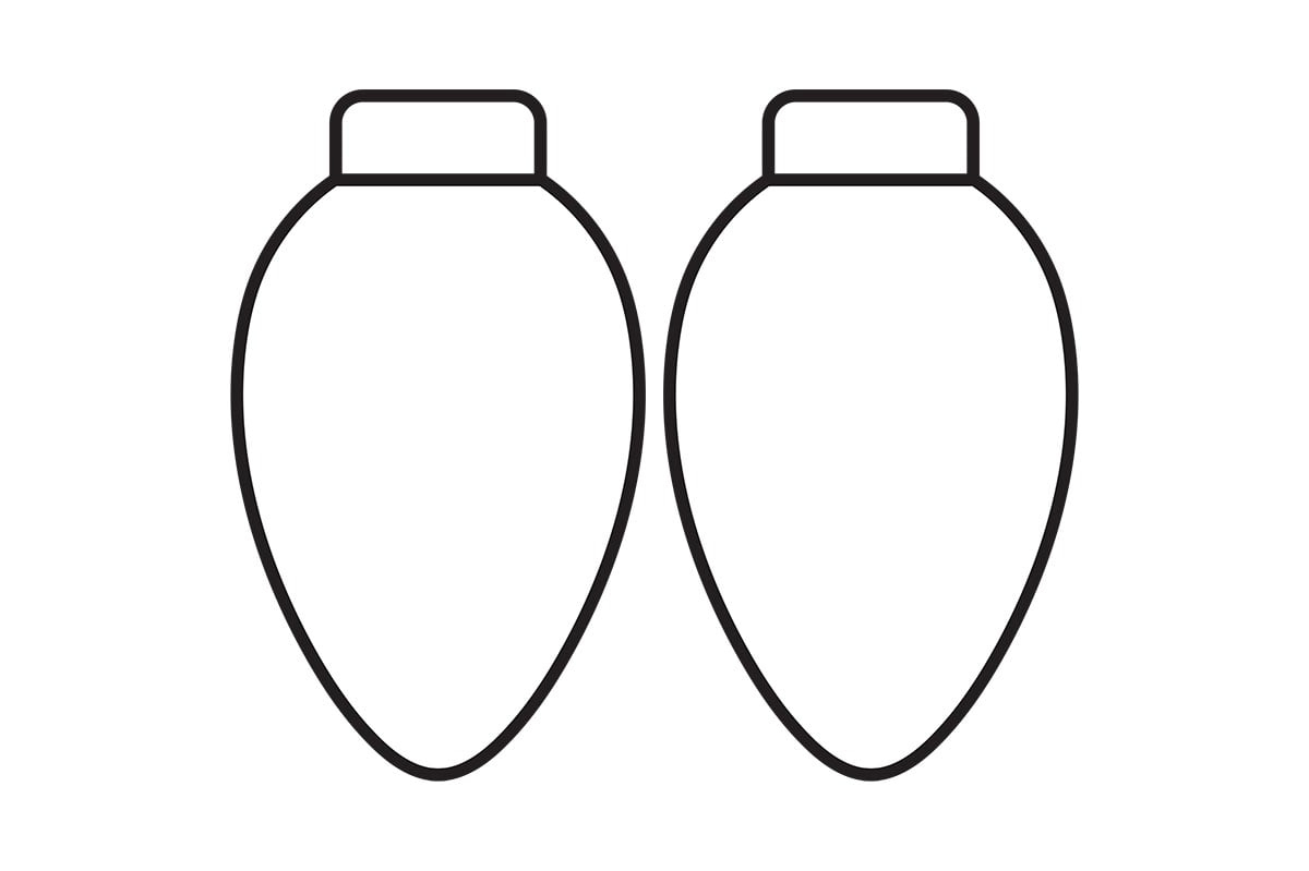 Christmas Light Template (Free Printables) - The Best Ideas For Kids with Free Printable Christmas Light Template