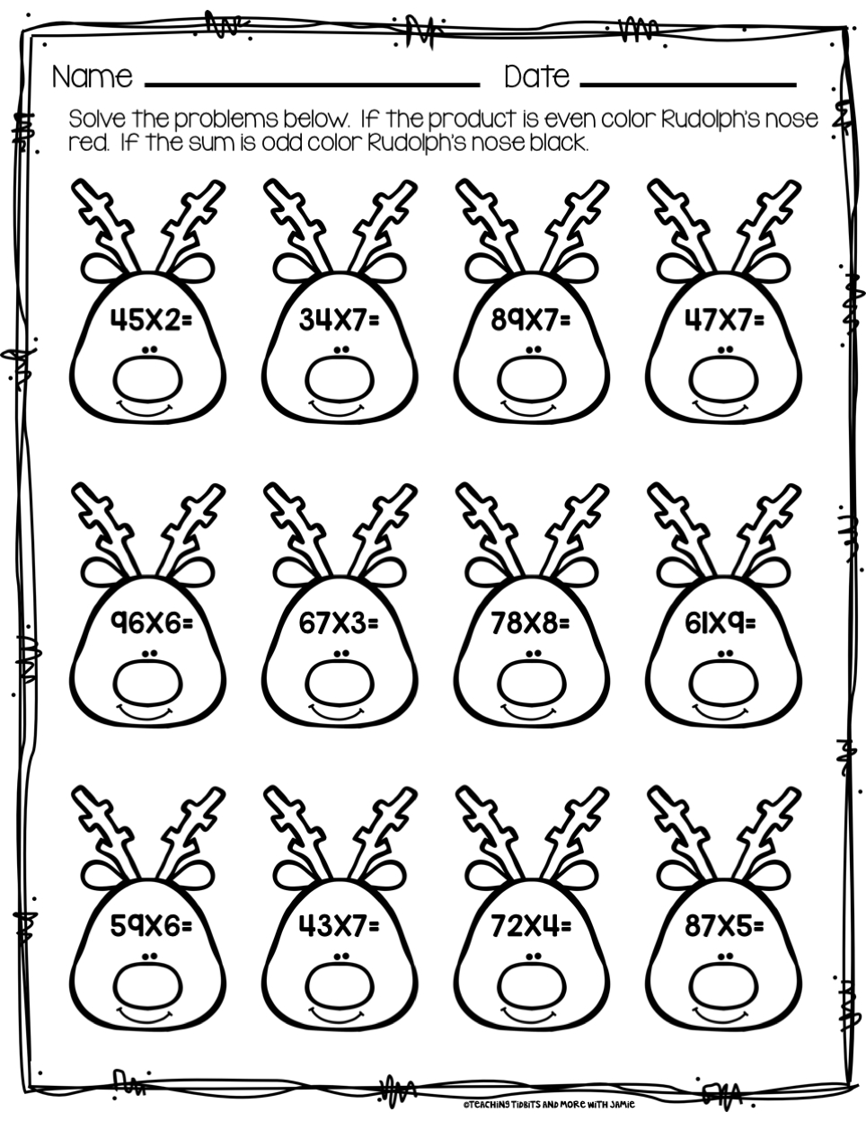 Christmas Math Printables - Worksheets Library pertaining to Free Printable Christmas Multiplication Worksheets