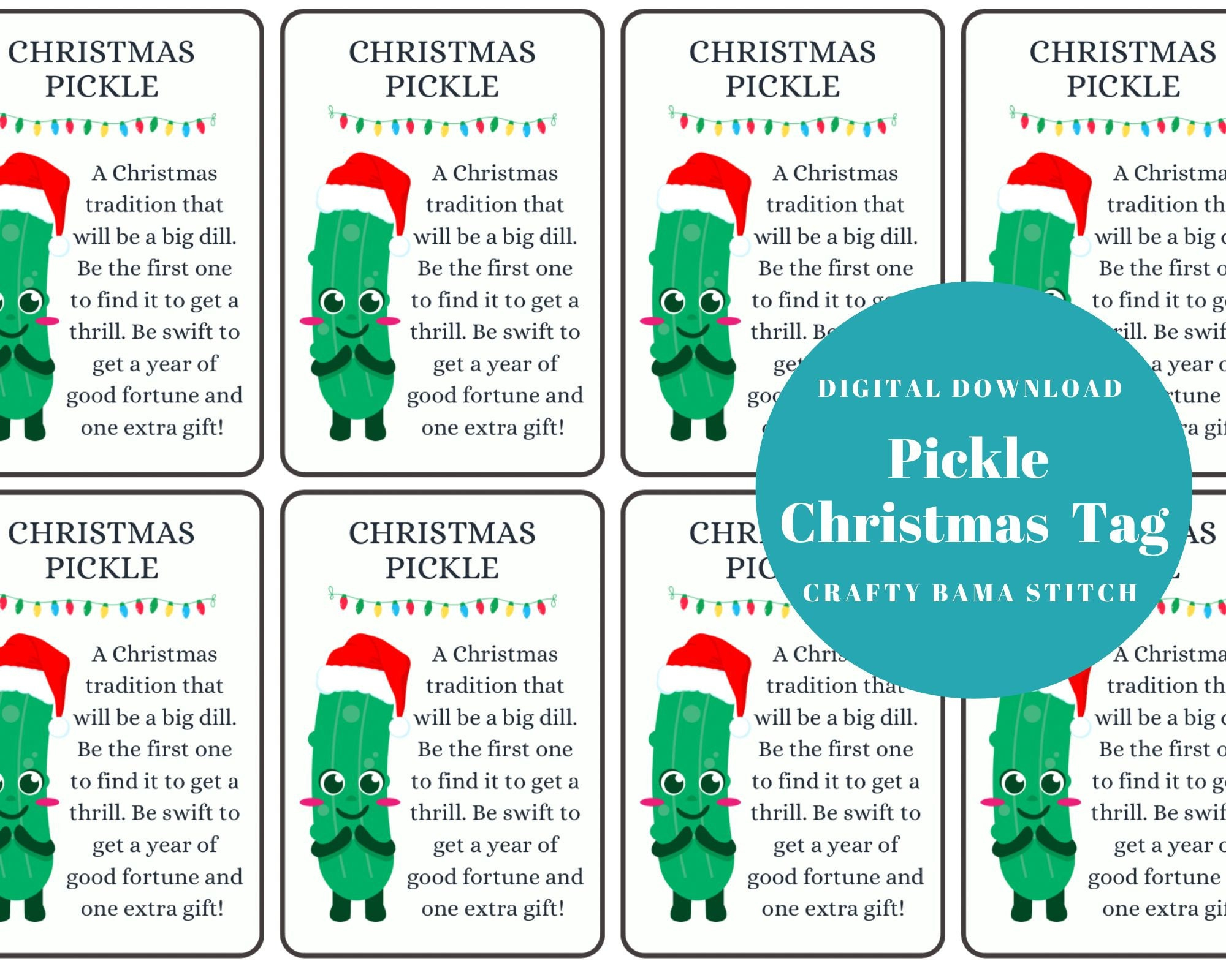 Christmas Pickle, Pickle Pdf, The Christmas Pickle, Plushie Pickle throughout Christmas Pickle Ornament Story Printable