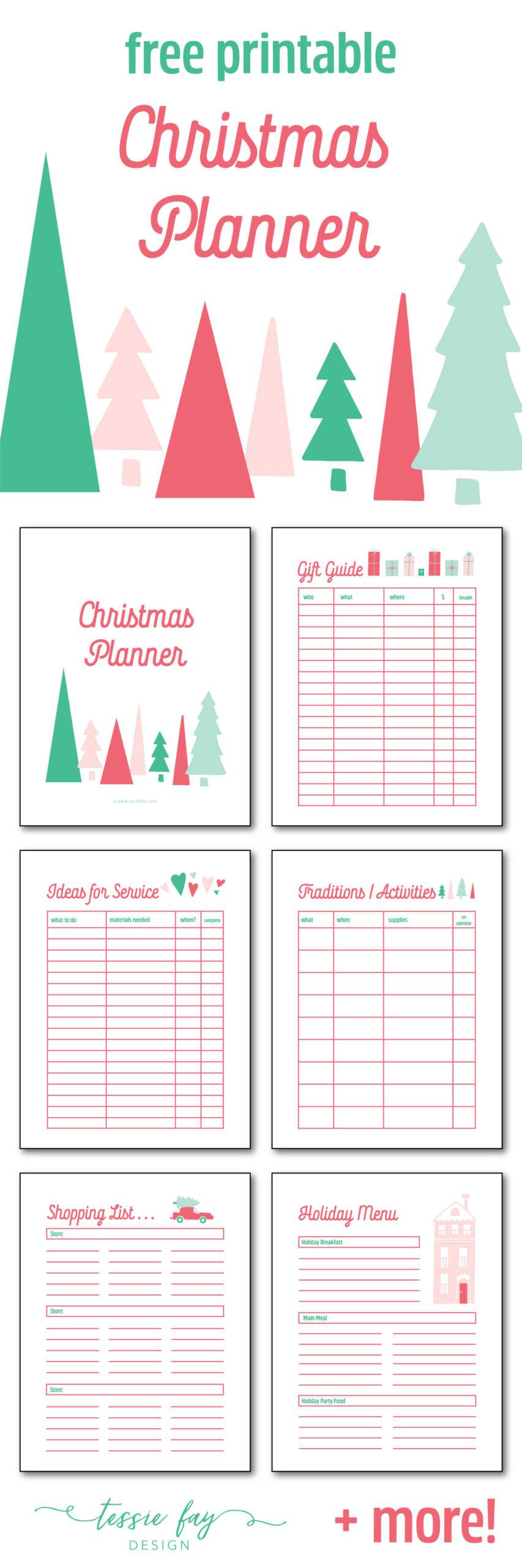 Christmas Planner Free Printable! • Tessie Fay regarding Christmas Planner Printable