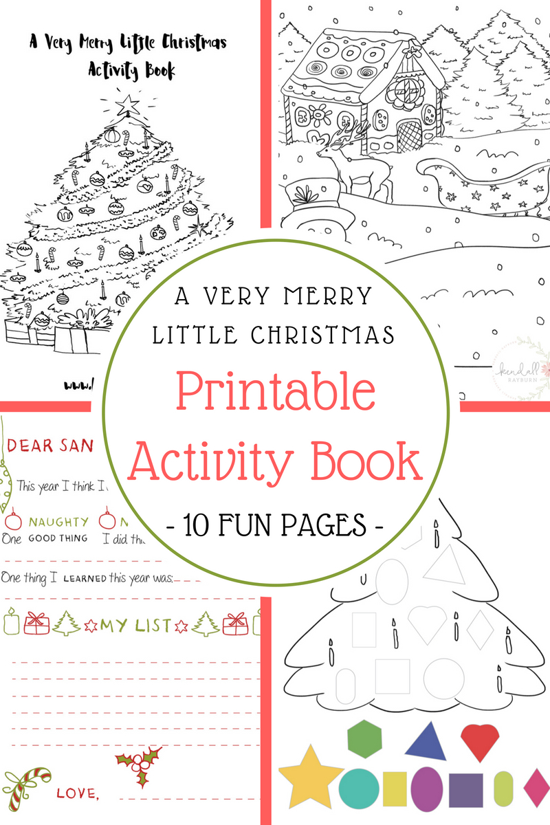 Christmas Printable Activity Book intended for Christmas Activity Book Printable