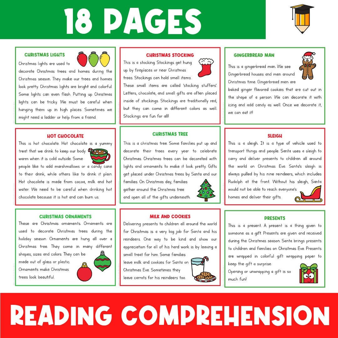 Christmas Reading Comprehension | Christmas Worksheets | Reading inside Free Printable Christmas Reading Comprehension
