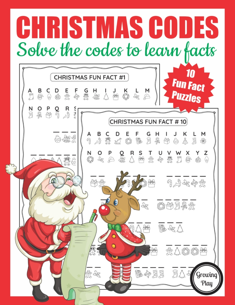 Christmas Secret Code Worksheet - Free Printable - Growing Play with regard to Christmas Code Breaker Printable