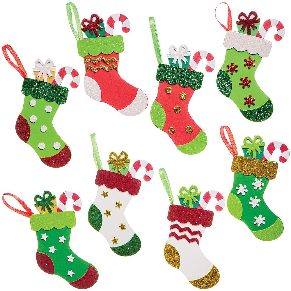 Christmas Stocking Mix &amp;amp; Match Decoration Kits regarding Christmas Socks Decoration Printable