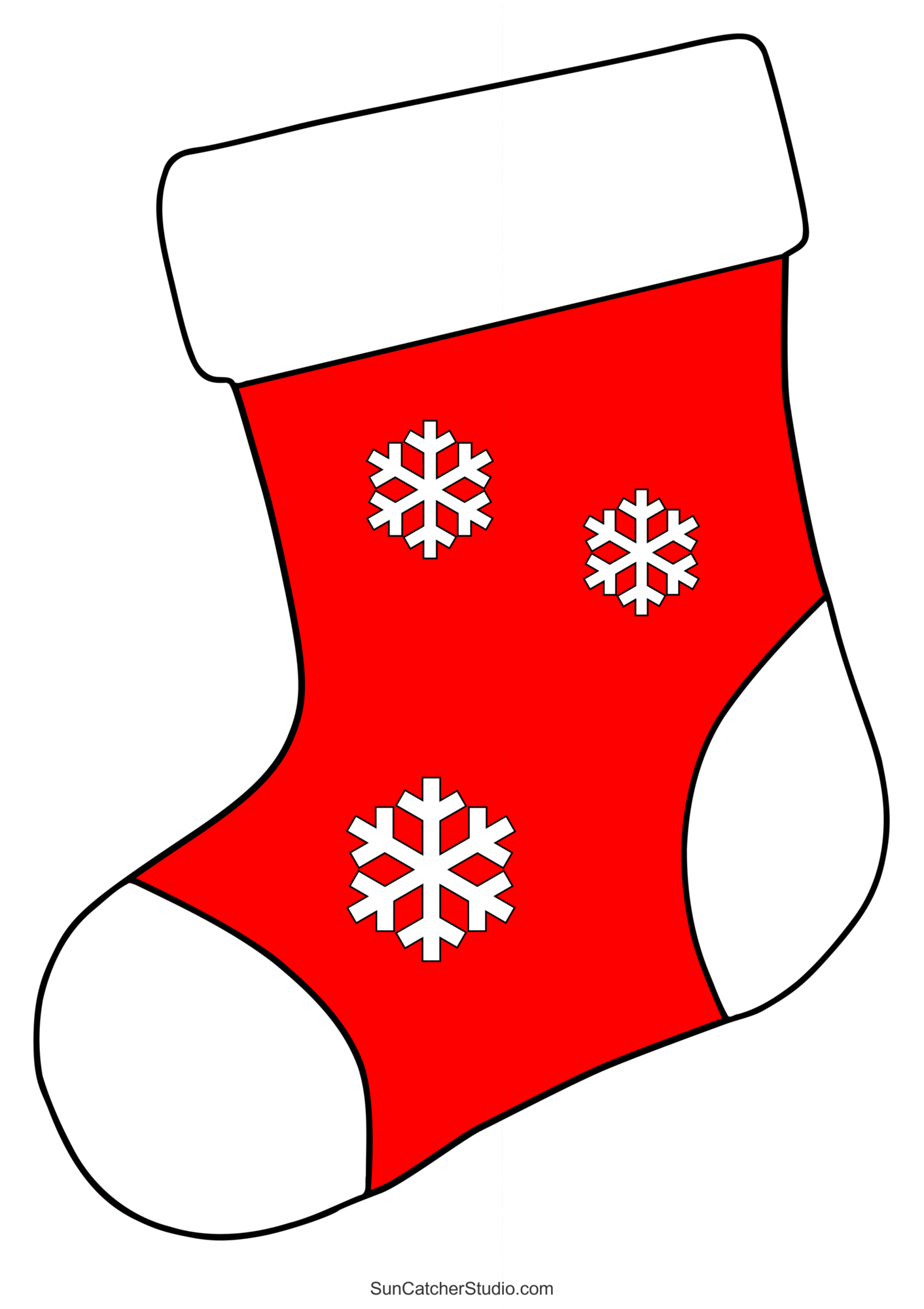 Christmas Stocking Patterns (Printable Stencils &amp;amp; Templates regarding Free Printable Christmas Stocking Clipart