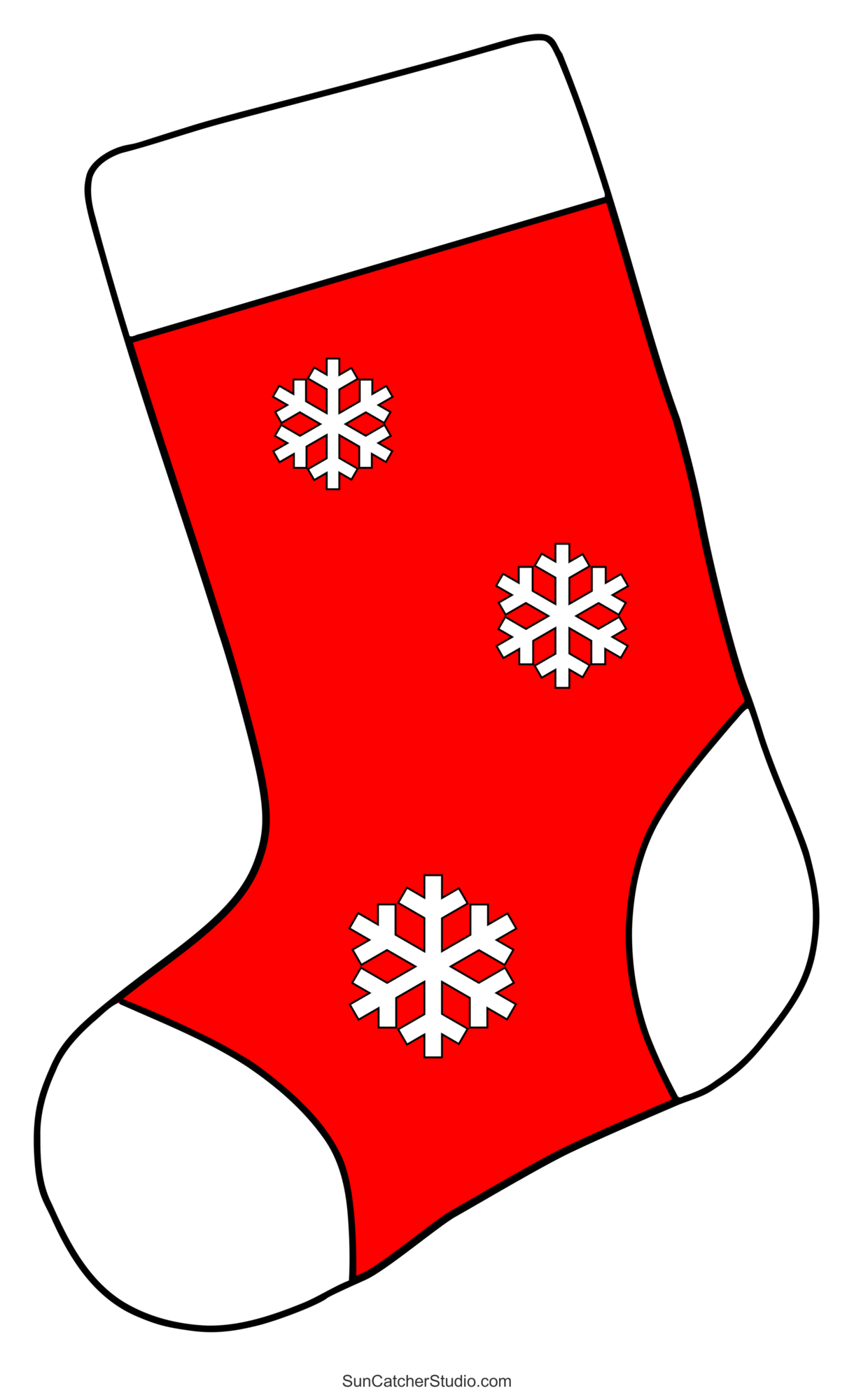 Christmas Stocking Patterns (Printable Stencils &amp;amp; Templates regarding Printable Pictures of Christmas Stockings