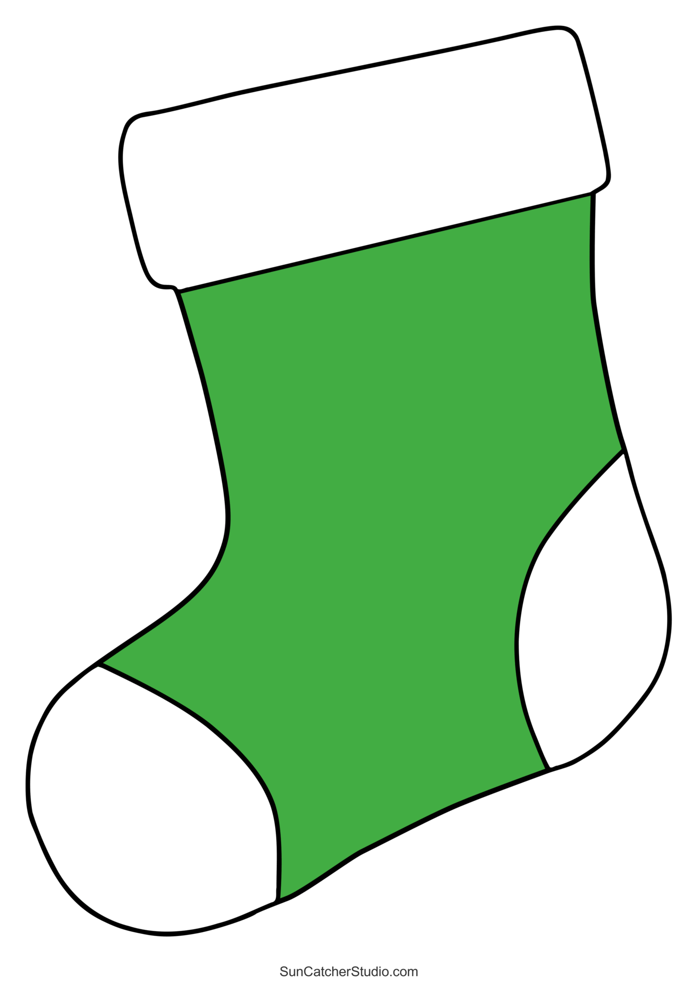 Christmas Stocking Patterns (Printable Stencils &amp;amp; Templates with regard to Free Printable Christmas Stocking Clipart