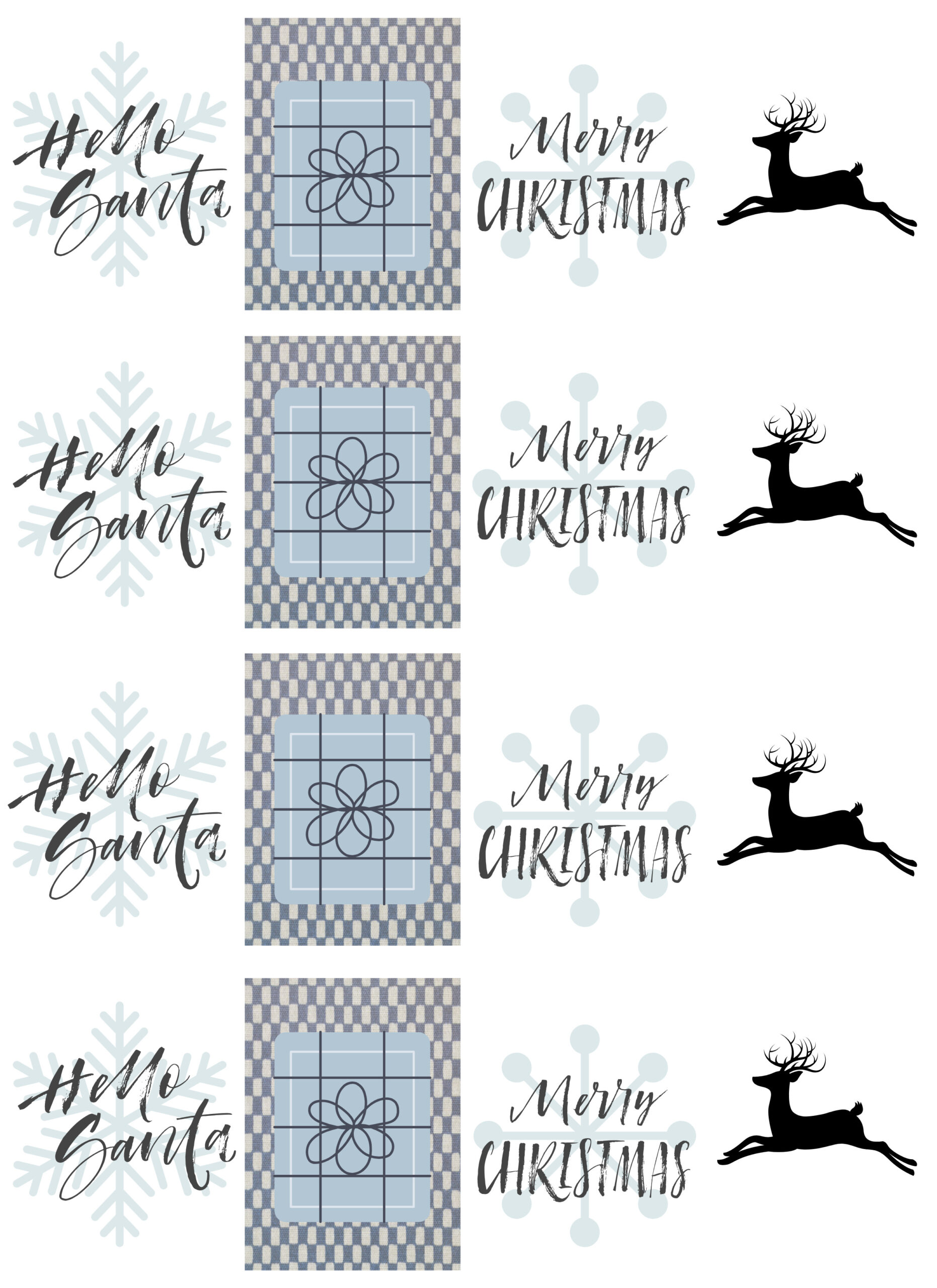 Christmas Tags – Free Printable - Berry Berry Quite Contrary for Printable Christmas Tags Black and White