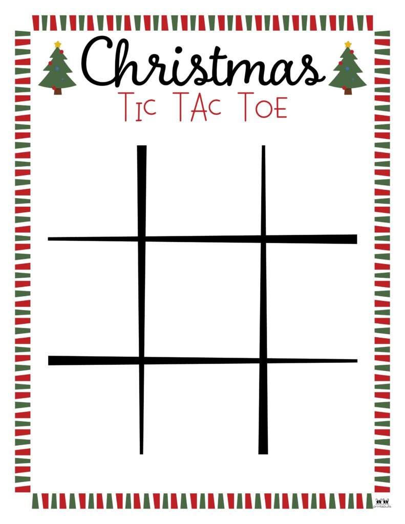Christmas Tic Tac Toe Printables | Printabulls in Printable Christmas Tic Tac Toe