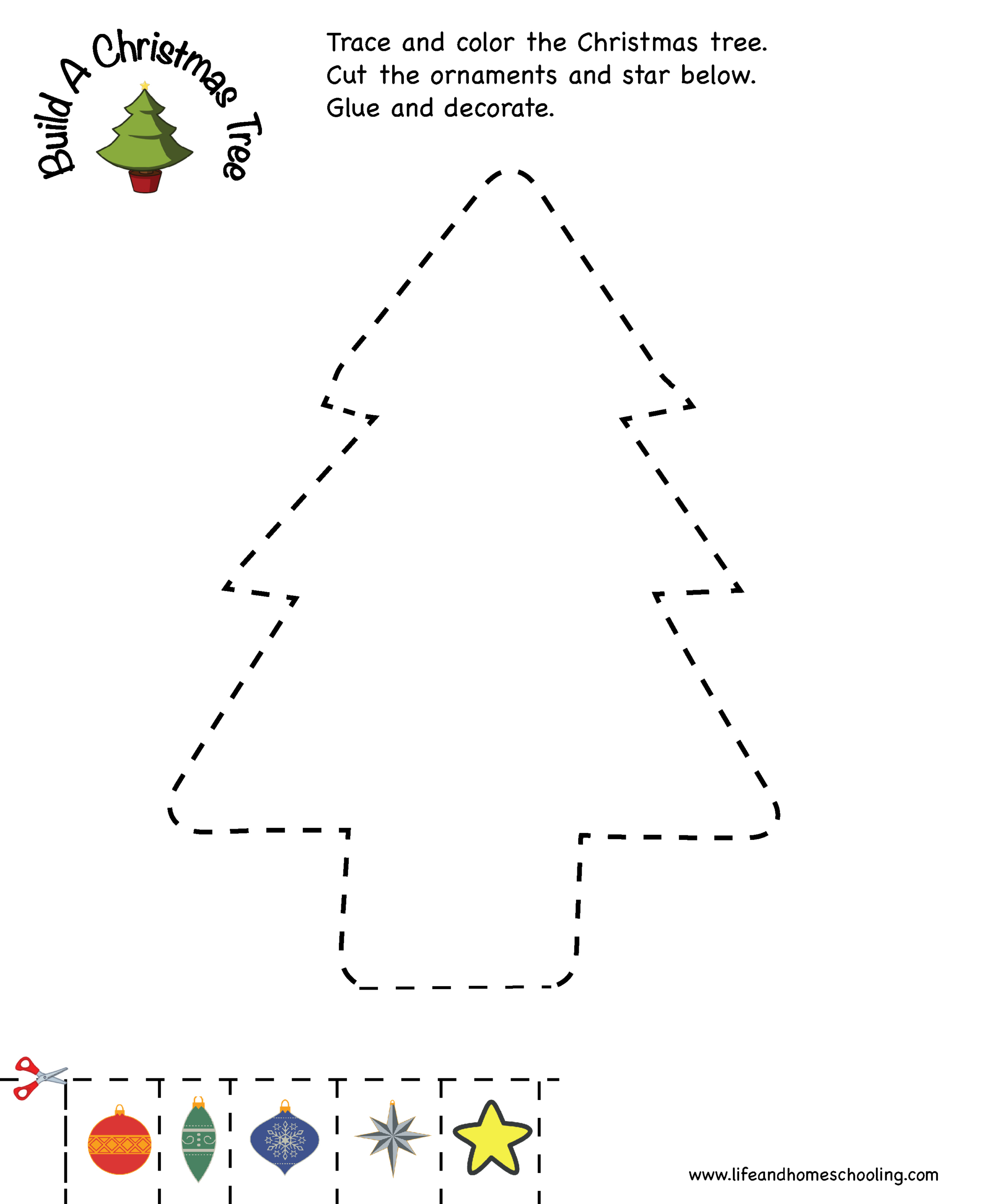 Christmas Tracing Printable Activity | Madeteachers throughout Printable Christmas Tracing Sheets