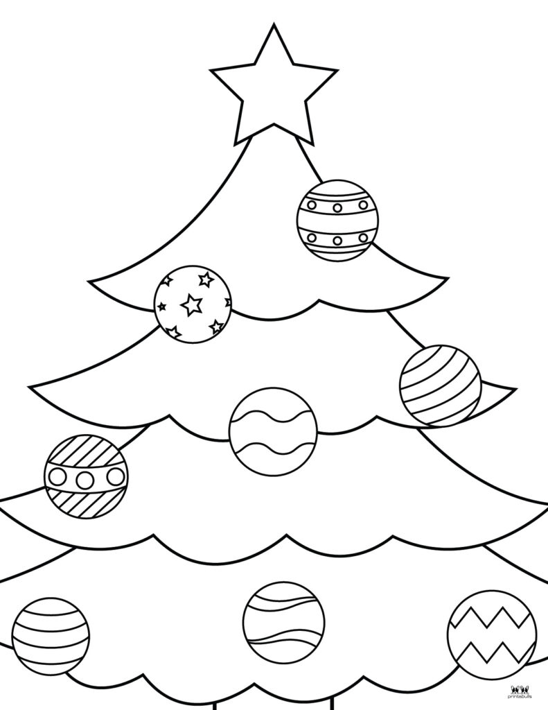 Christmas Tree Coloring Pages & Templates - 22 Free Printables with Printable Christmas Trees To Color