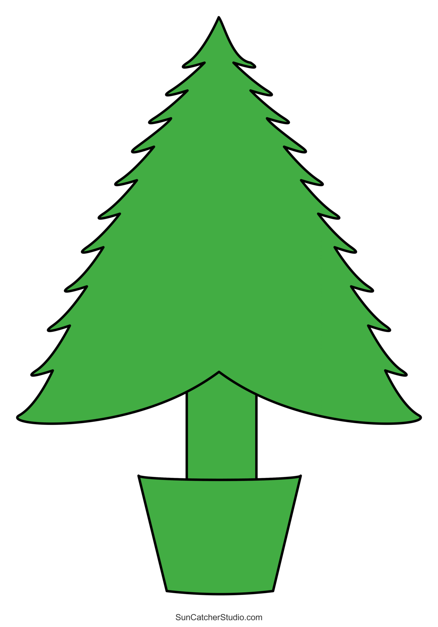 Christmas Tree Templates And Stencils (Free Printable Patterns inside Large Printable Christmas Tree Template